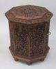 SH2320D - 6 Side Large wooden hinged Chest Box Carved