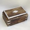 SH23320 - Nested Box Set, Wood Chests With Metal Inlay