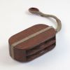 SH48453 - Wooden Pulley Block Tackle Double Wheel