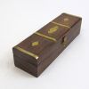 SH6900 - Wooden box. Hinge brass Inlay