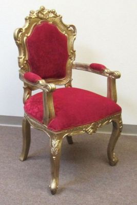 SH70190 - Carved Wooden Padded Wedding Chair