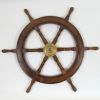 SH  87631 - Wooden Ship Wheel Brass Fitted, 30"