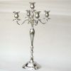 SP22612 - Brass Candelabrum 5 light Candle Holder, Chrome Finish