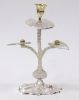 SP2277 - Silver Plated Brass Candle Stick Holder. 2 Leaf