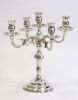 SP2291 - solid brass Candle stick holder 5 light silver plated