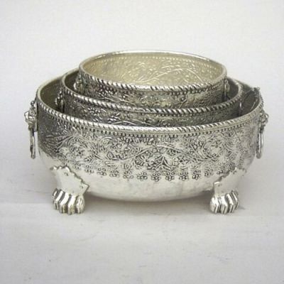 SP41131 - Antique Brass Planter Set