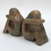 SS12141 - Soapstone Bookend Pair, Modern Sitting Man