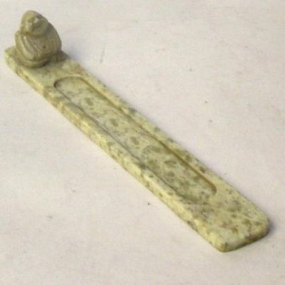 SS189B - Soapstone Incense Stick Burner With Buddha