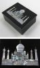 SS23183 - Soapstone Black Box, Taj Mahal, Inlaid