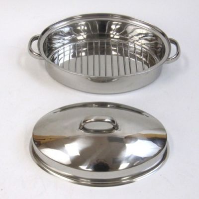 SST6870 - Stainless Steel Roaster Set With Cover
