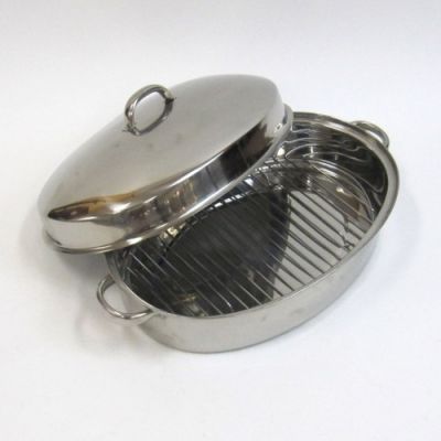 SST6871 - Stainless Steel Oval Roaster Set