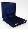 BR6767K - Brass Keepsake Urn Set. (Brass & Black Leaves)