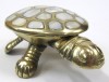 BR23073 - Brass & Mother of Pearl Turtle Box