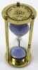 BR4864CB - Brass "MARY ROSE" 3-min. Hourglass w/Purple Sand