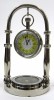 BR48654B - Brass Hanging Clock & Compass (Yellow Face)