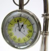 BR48654B - Brass Hanging Clock & Compass (Yellow Face)