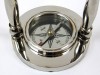 BR48654B - Brass Hanging Clock & Compass (Yellow Face)