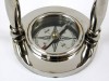 BR48654B - Brass Hanging Clock & Compass (Yellow Face)