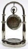 BR48654C - Brass Hanging Clock & Compass (Brown Face)