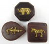 RW1310 - Rosewood Pill Boxes, Varying Shapes