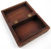 SH103 - Carved Sheesham Wood Box Inlay Design