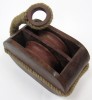 SH48451 - Wooden Pulley Block Tackle Double Wheel