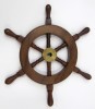 SH8759A - Sheesham Wood Mini Ship Wheel, 9.25"