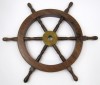 SH8762B - Sheesham Wood Ship Wheel, 18"
