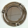 AL48591M - Aluminum Mirror & Chrome Porthole, 9"