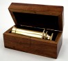 BR48256C - Brass Pullout 6.25" Telescope w/ Wood Box