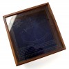 BR4849G - Brass Sextant w/ Wood & Etched Glass Box