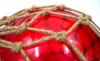 MR4802R - Glass & Rope 10" Fishing Float (Red)