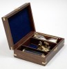 SH7697 - Nautical Gift Box - With sextant, timer and telescope in Wooden Box