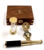 SH7706 - Nautical Gift Box - With compass, timer and telescope in Wooden Box