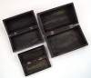 SH2334A - Nesting Wooden Pirate Chests (set of 3)