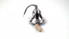 AL 1843R - Wall Hanging Ship Bell 4" with Rope - Solid Aluminum - Chrome Finish Dinner Bell 