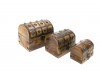 SH23353S - Nested Box Set, Wooden Chests With Metal Straps and Rivets(Special)