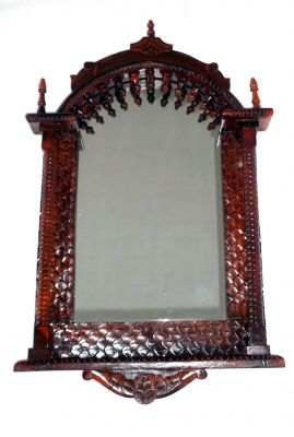 SH71000 - Carved Wooden Jharokha With Mirror