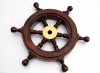 SH8759 - Wood Mini Ship Wheel, 9.5"