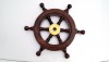 SH8759 - Wood Mini Ship Wheel, 9.5"